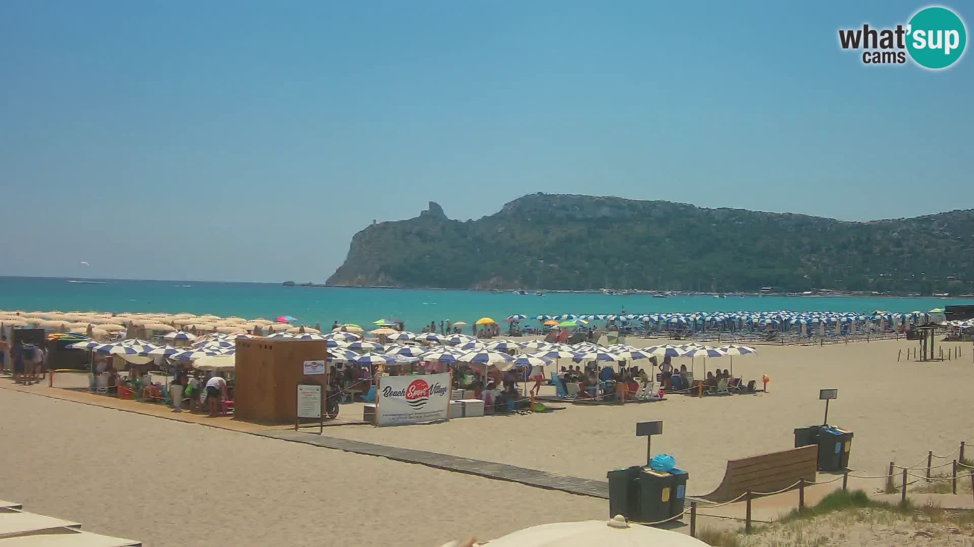 Poetto beach webcam | Cagliari | Sardinija