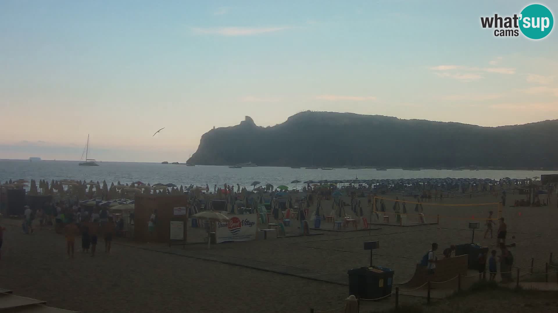 Poetto beach webcam | Cagliari | Sardinija