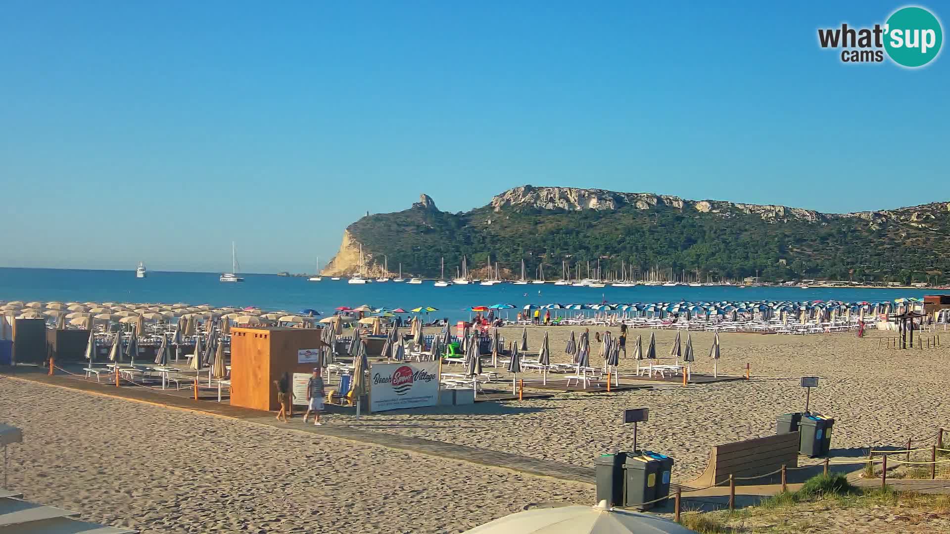 Poetto beach webcam | Cagliari | Sardinija