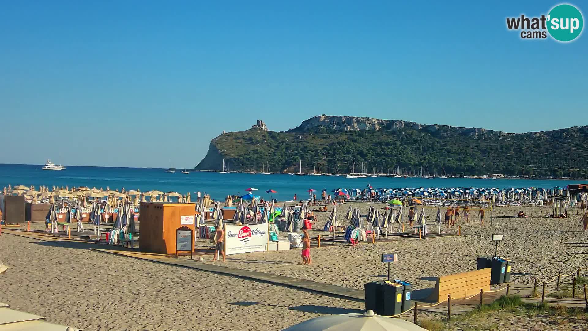 Poetto beach webcam | Cagliari | Sardinija