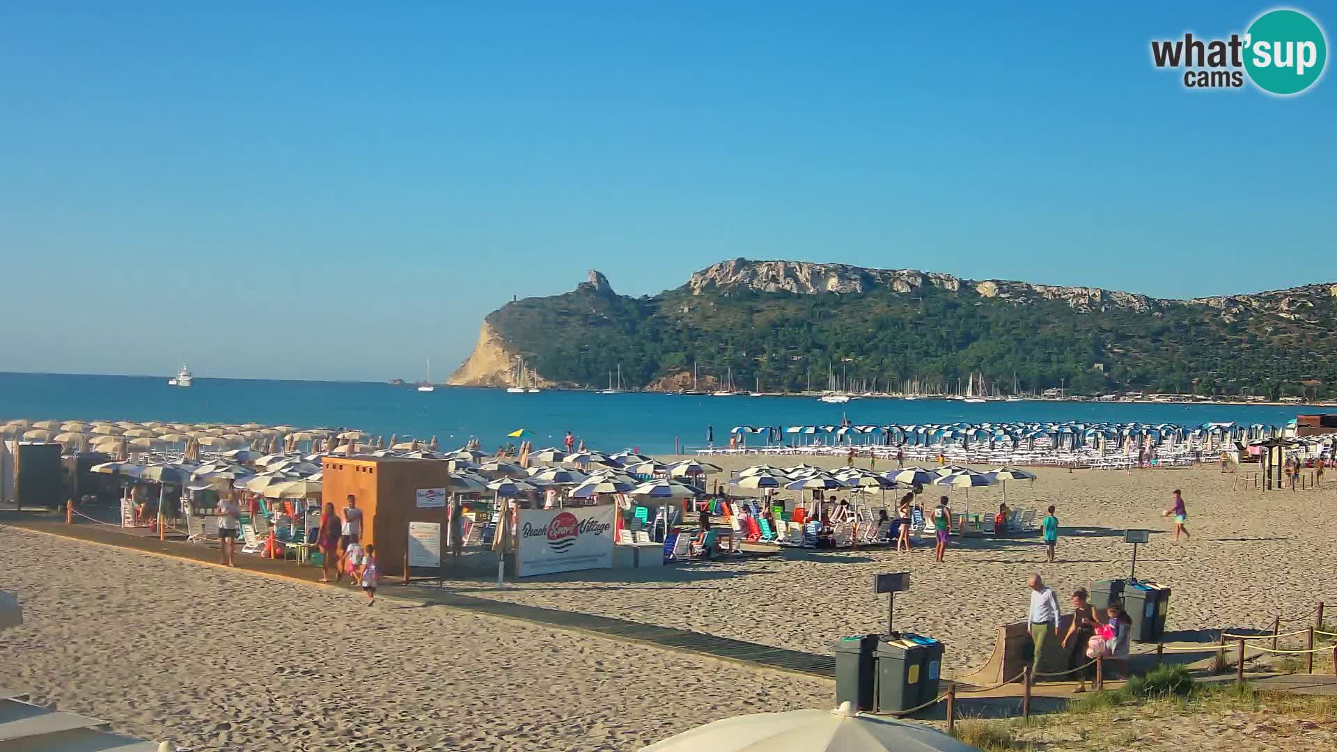Poetto beach webcam | Cagliari | Sardinija