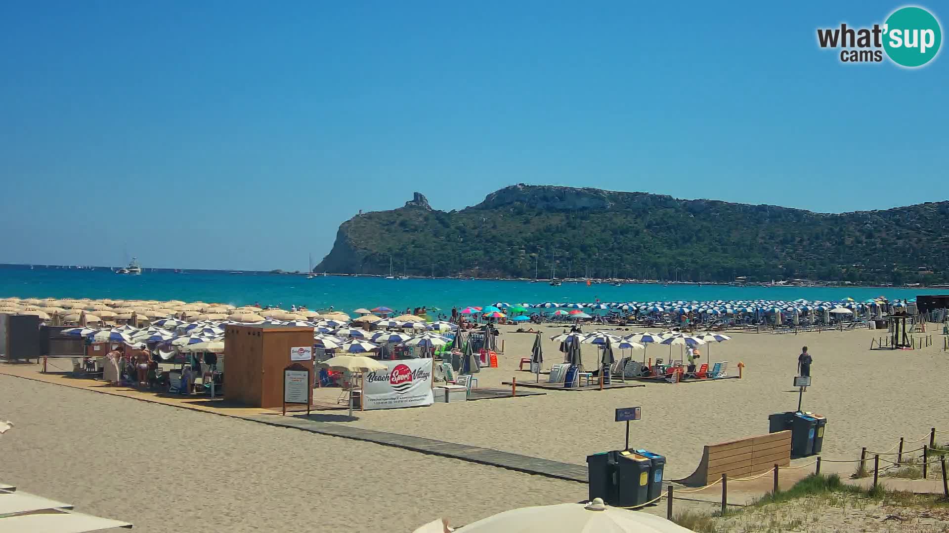 Poetto beach webcam | Cagliari | Sardinija