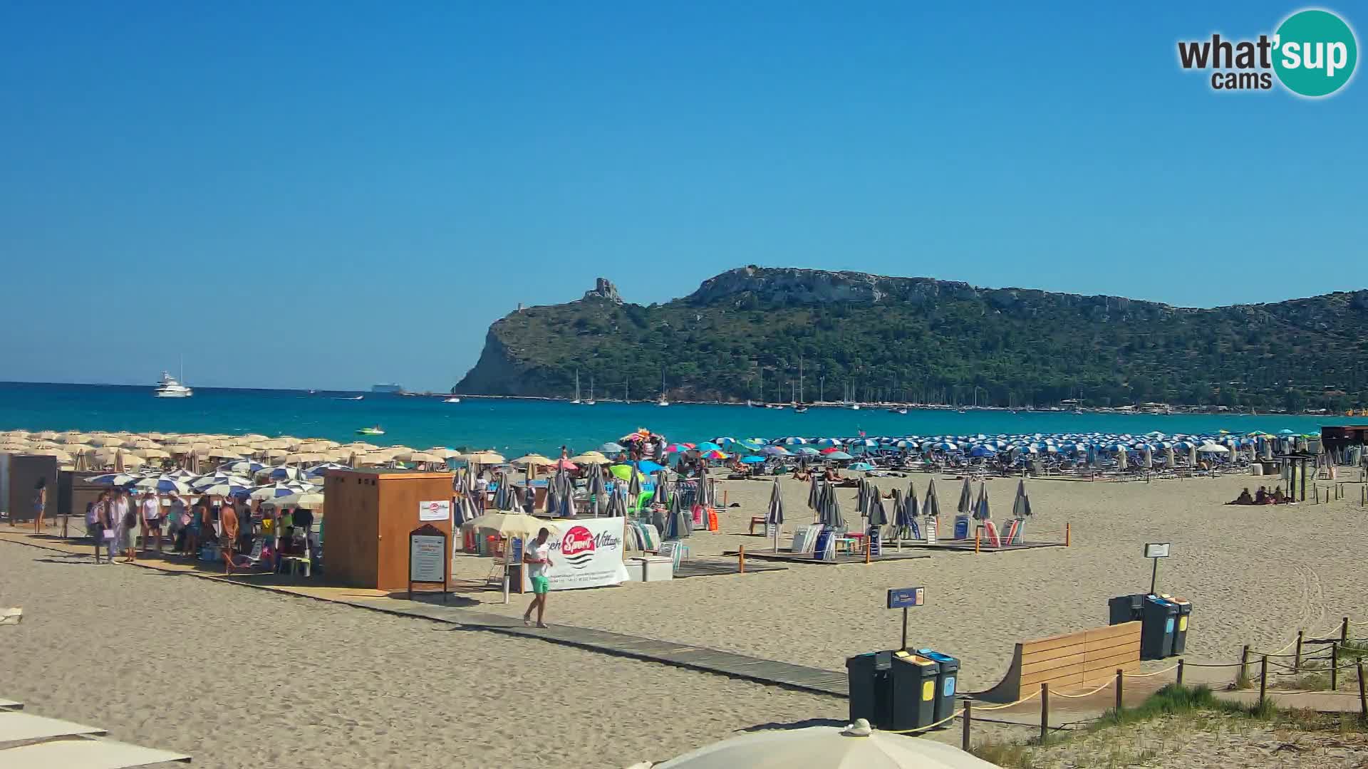 Poetto beach webcam | Cagliari | Sardinija