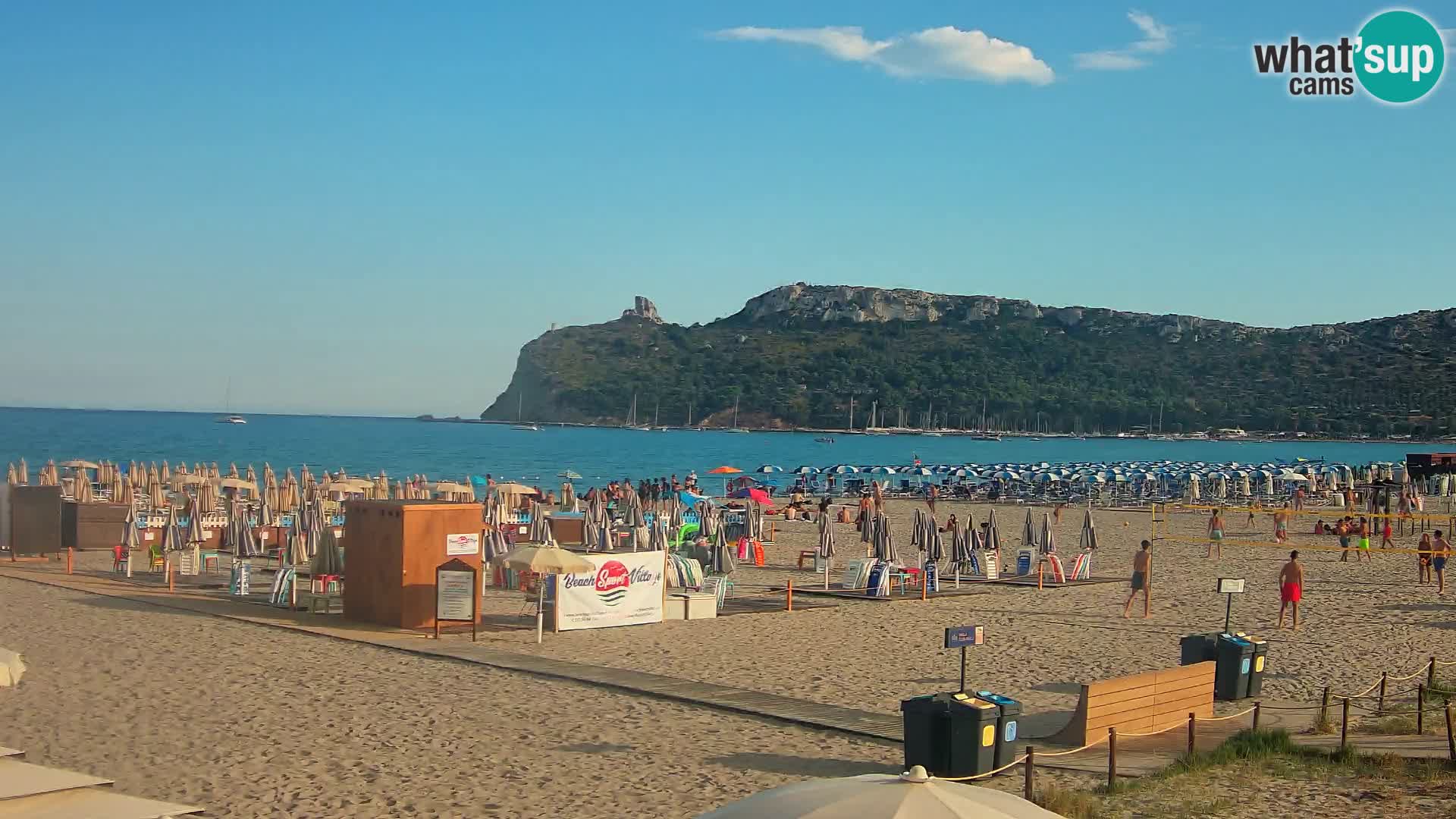 Poetto beach webcam | Cagliari | Sardinija