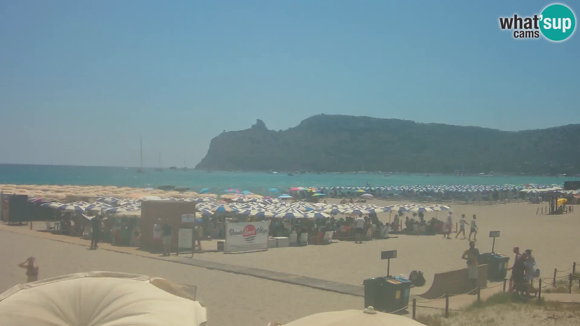 Poetto beach webcam | Cagliari | Sardinija