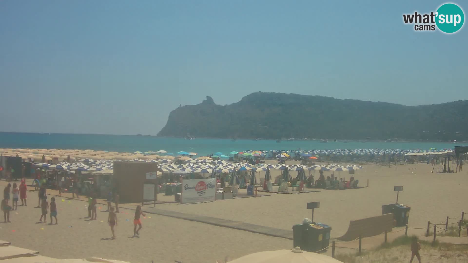 Poetto beach webcam | Cagliari | Sardinija