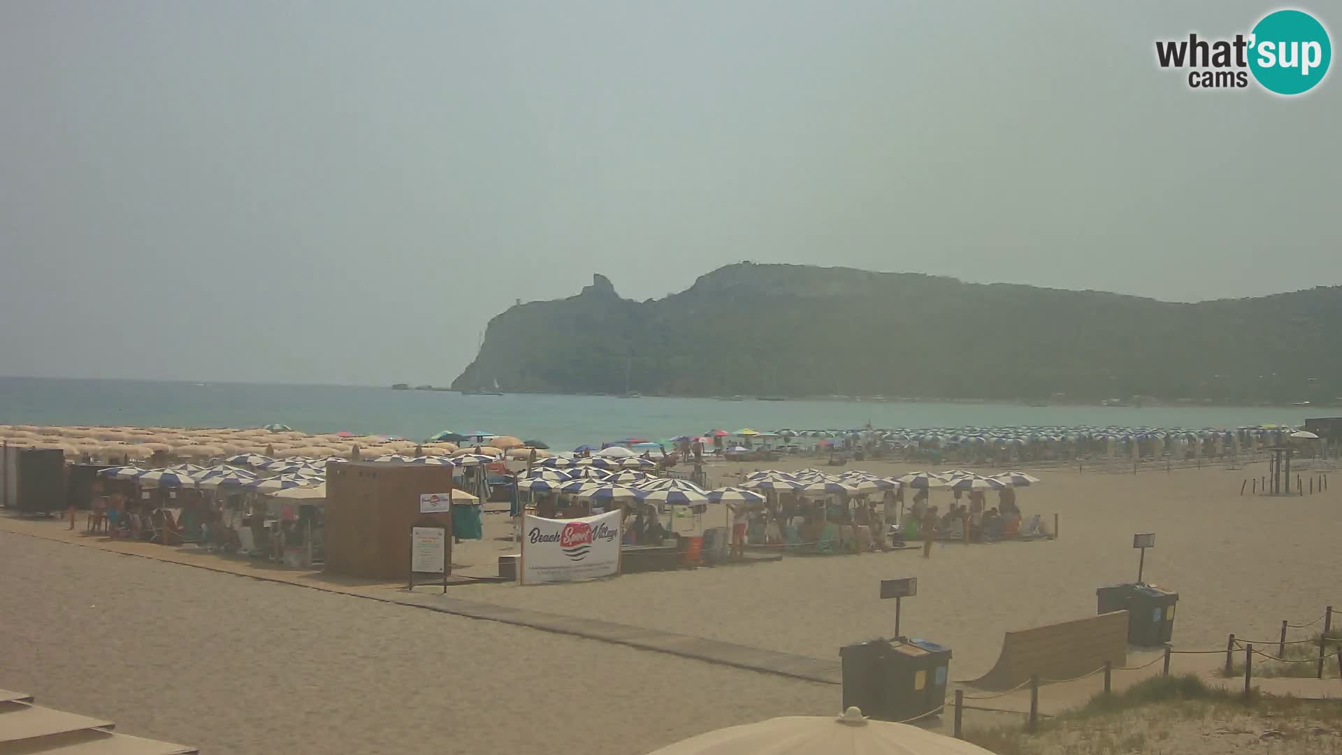 Poetto beach webcam | Cagliari | Sardinija