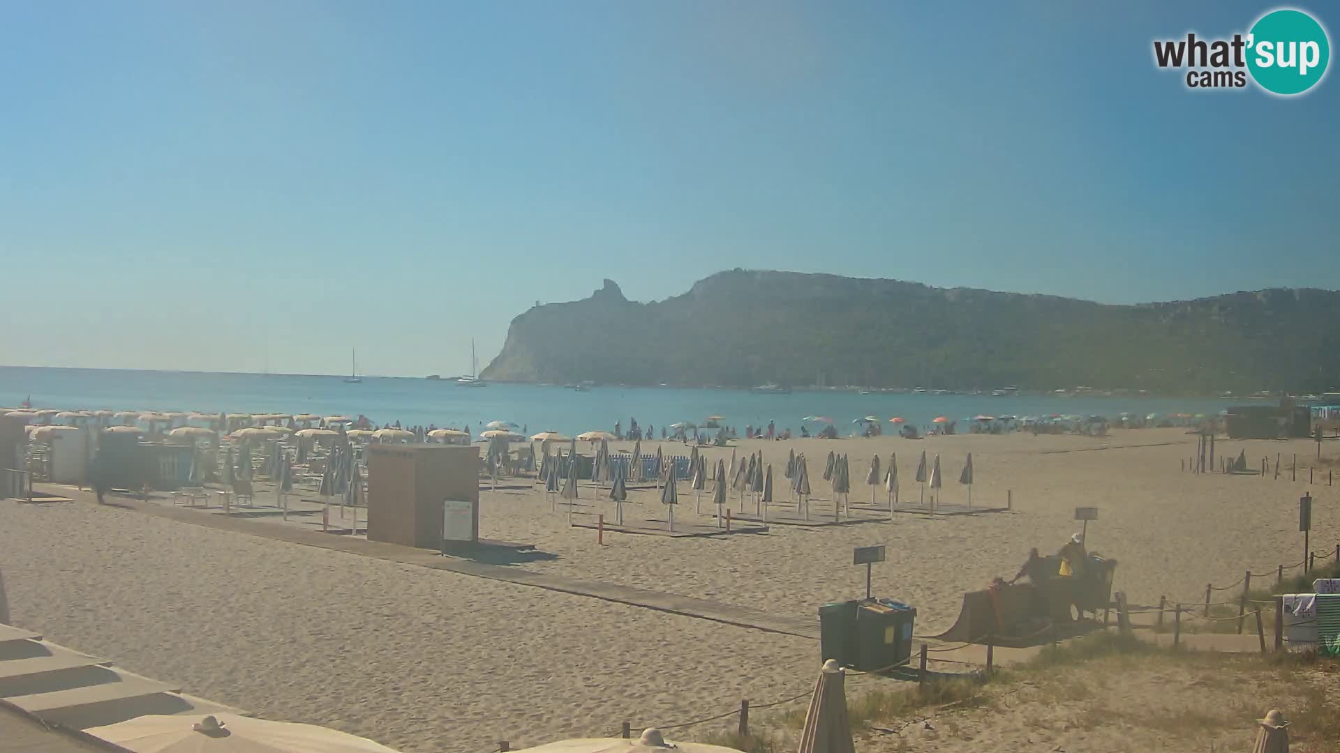 Webcam plage de Poetto | Cagliari | Sardaigne