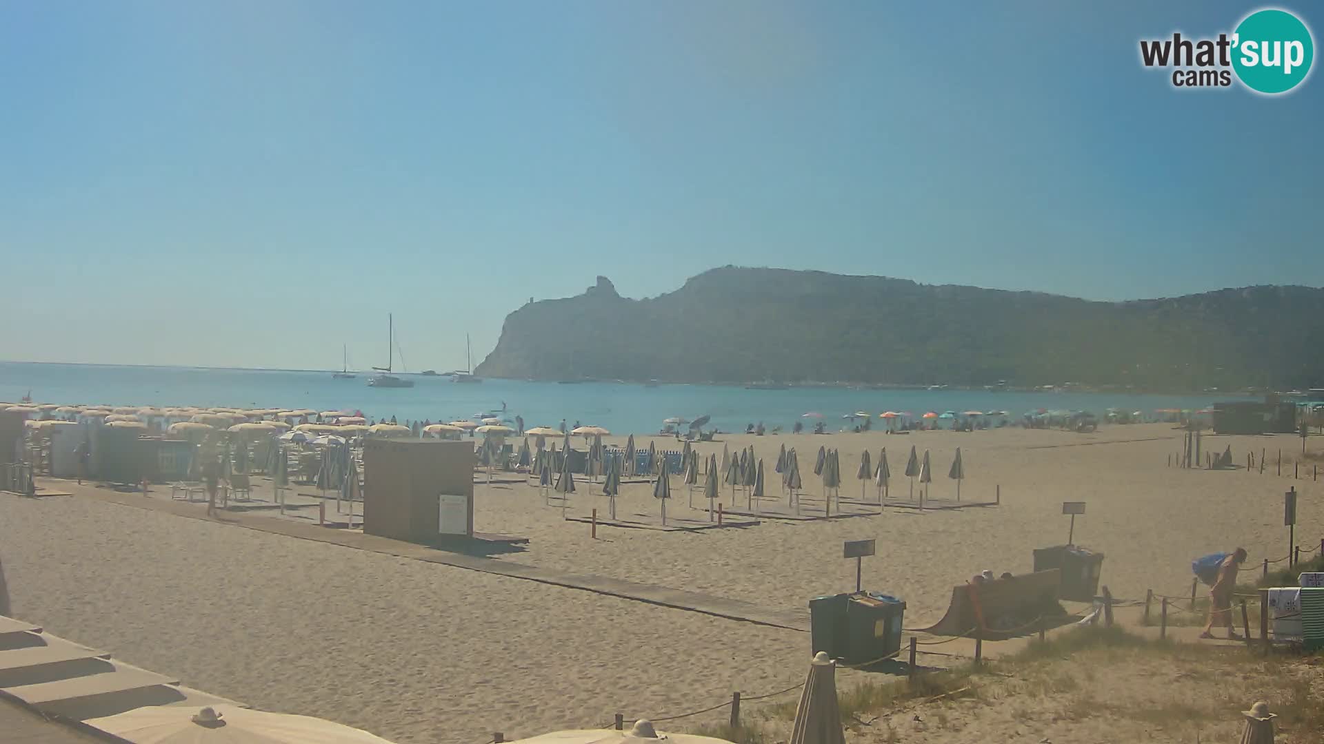Webcam plage de Poetto | Cagliari | Sardaigne