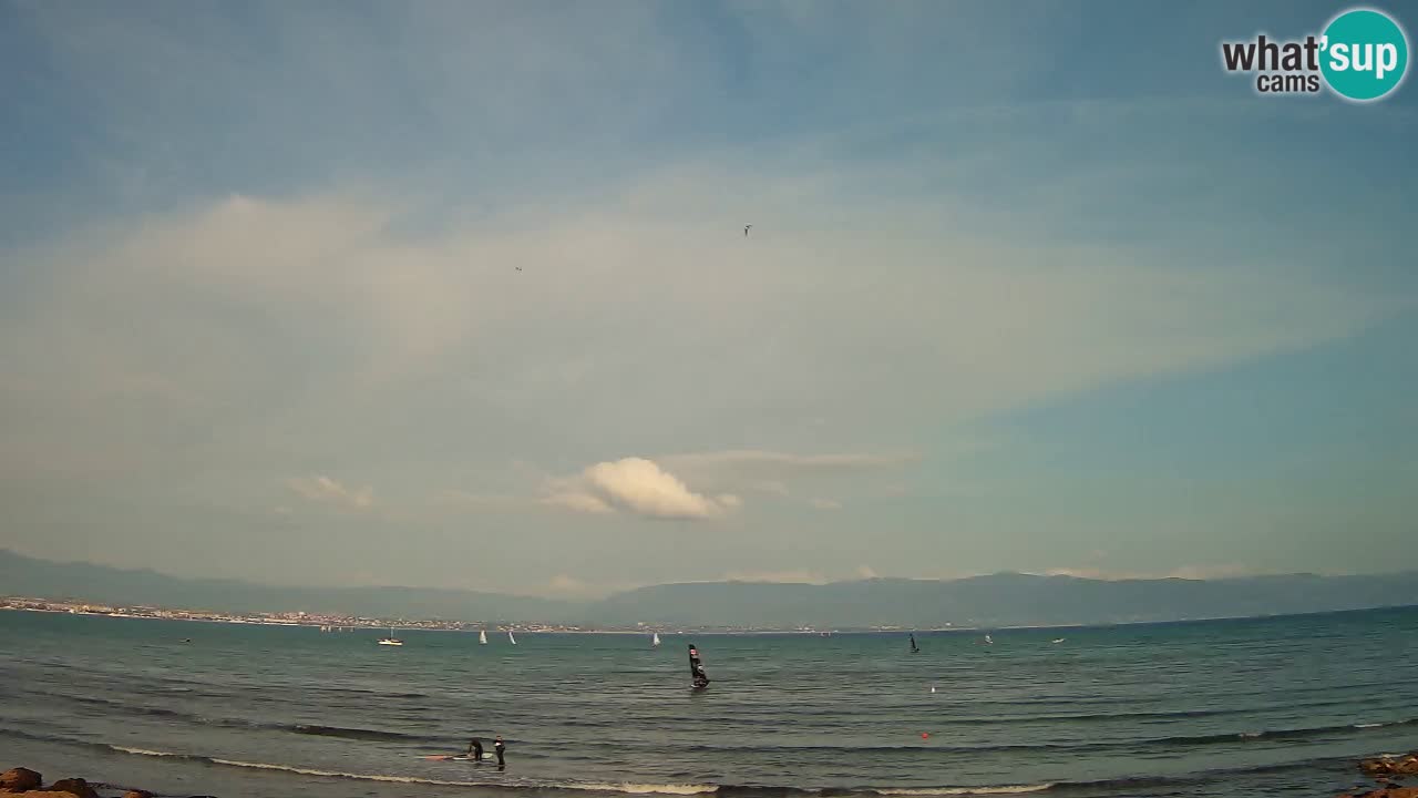 Webcam Cagliari Windsurf Club – Spiaggia del Poetto in diretta