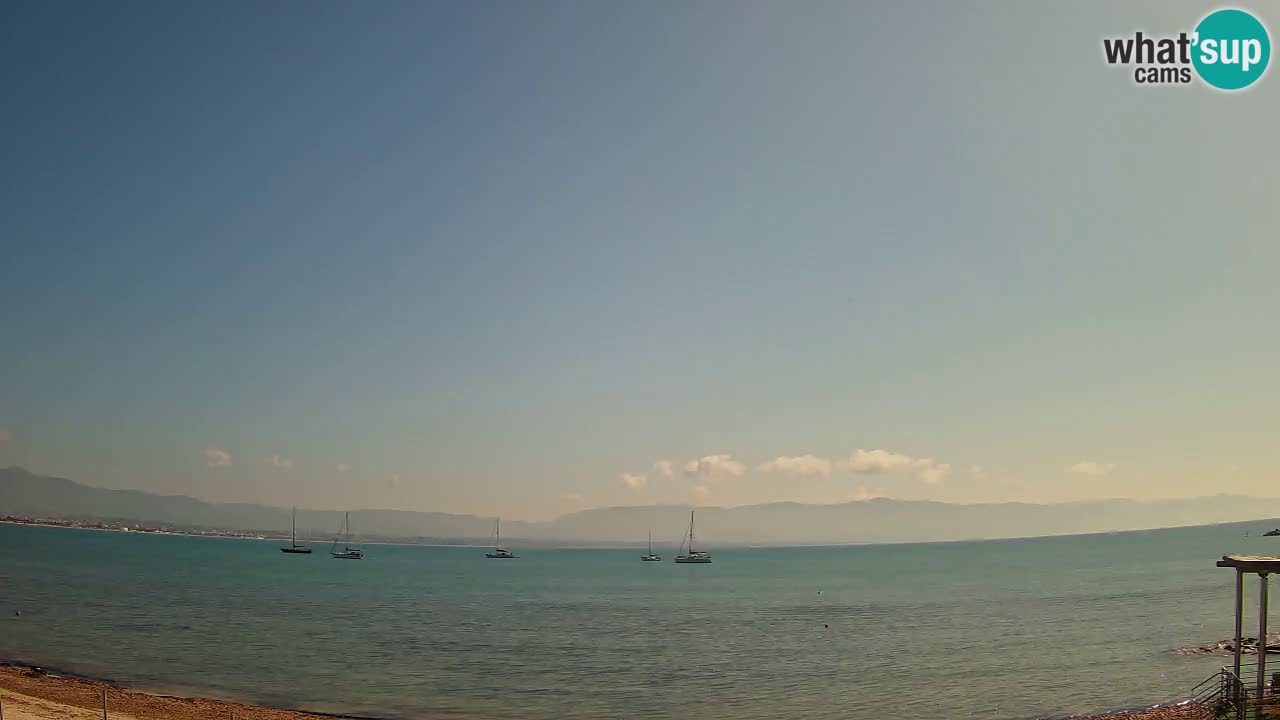 Webcam Cagliari Windsurf Club – Playa del Poetto en directo