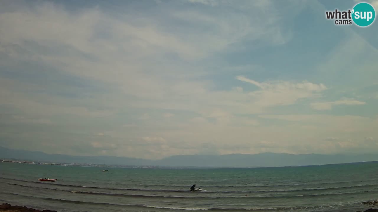 Web kamera Cagliari Windsurf Club – Poetto plaža uživo