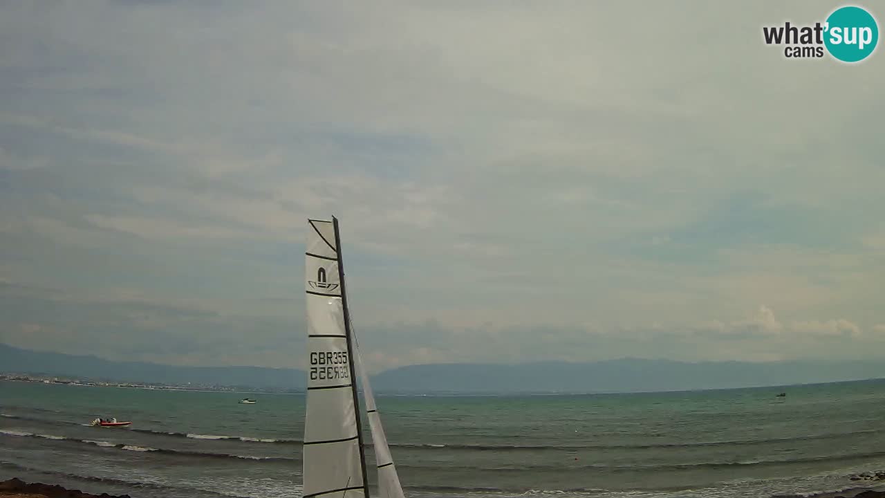 Webcam Cagliari Windsurf Club – Playa del Poetto en directo