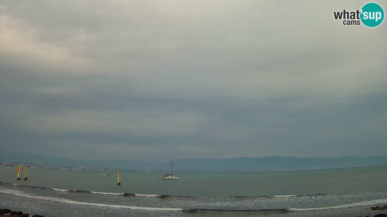 Web kamera Cagliari Windsurf Club – Poetto plaža uživo