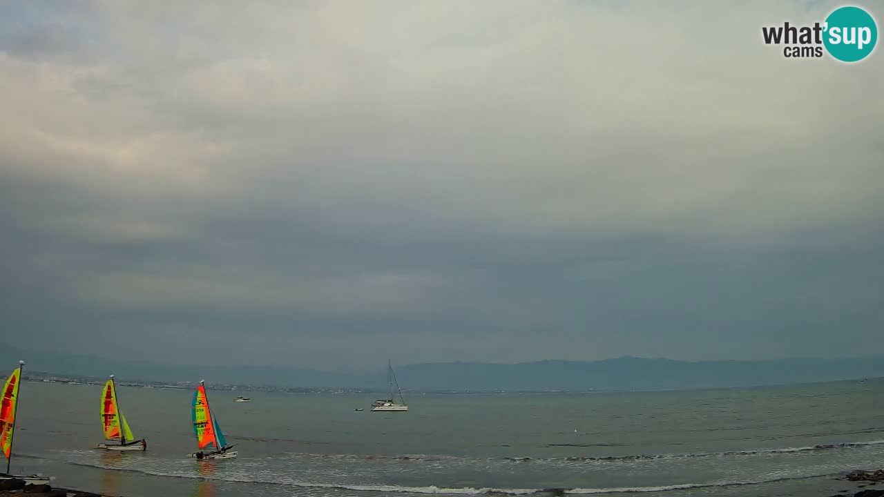 Webcam Cagliari Windsurf Club – Playa del Poetto en directo