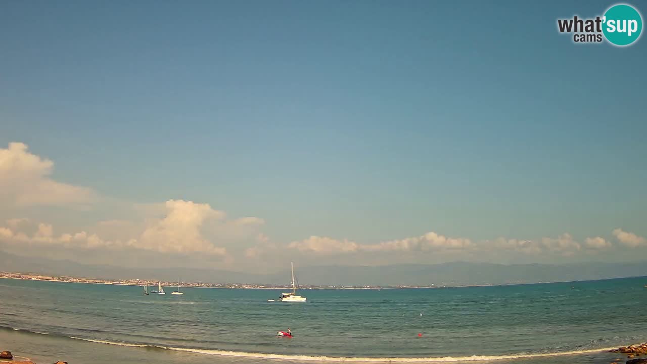 Webcam Cagliari Windsurf Club – Plage du Poetto en direct