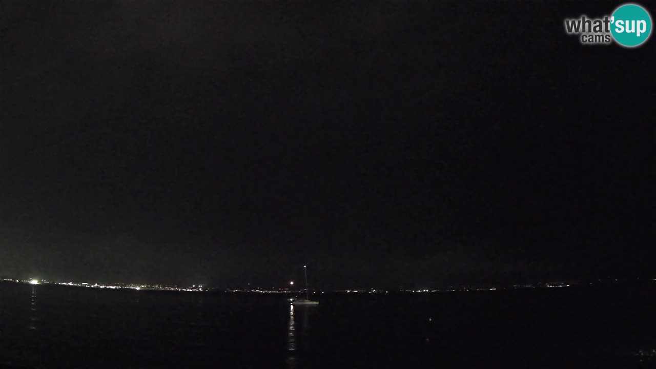 Spletna kamera Cagliari Windsurf Club – Pogled v živo s plaže Poetto