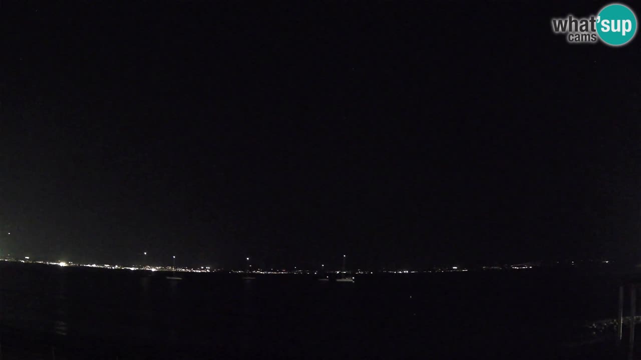 Spletna kamera Cagliari Windsurf Club – Pogled v živo s plaže Poetto