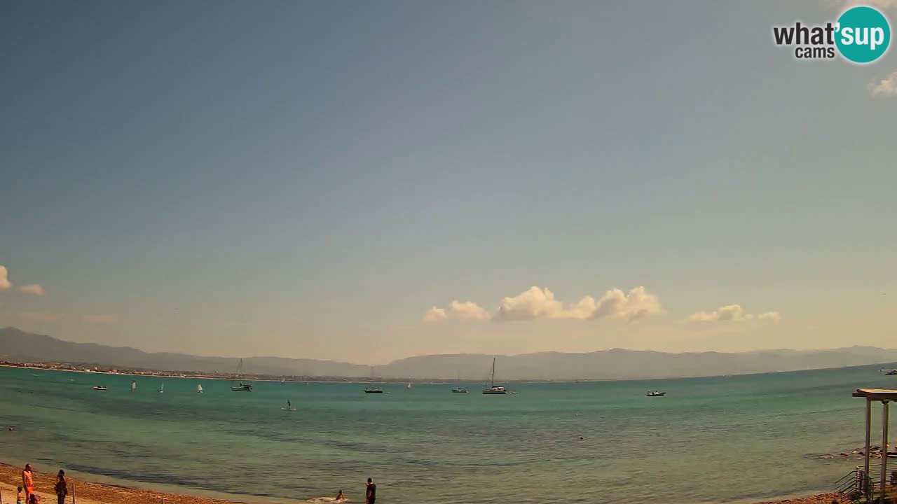Web kamera Cagliari Windsurf Club – Poetto plaža uživo
