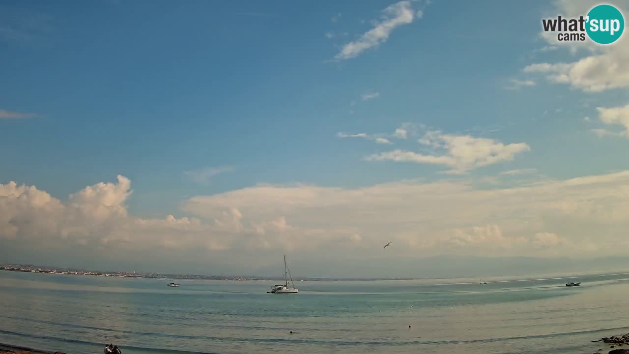 Spletna kamera Cagliari Windsurf Club – Pogled v živo s plaže Poetto