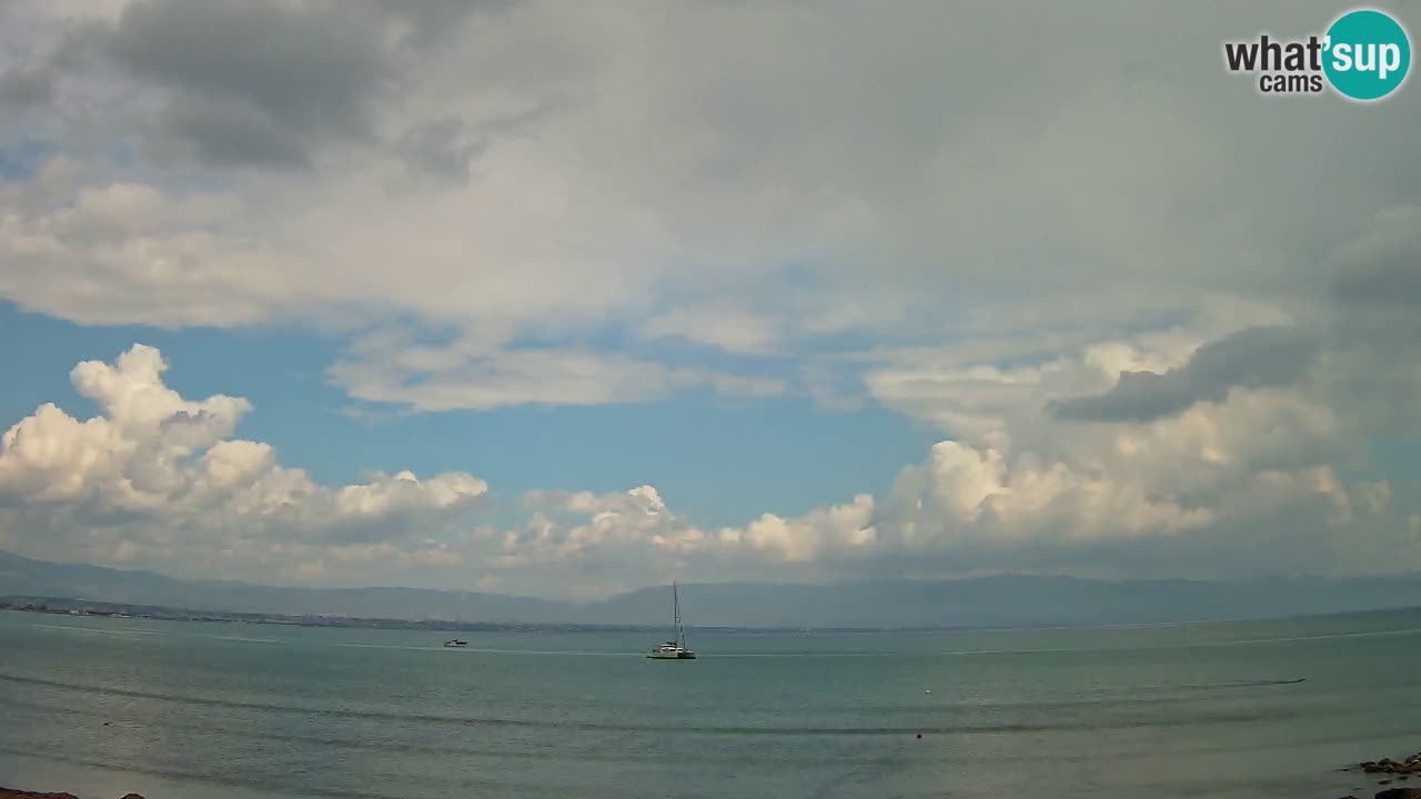 Spletna kamera Cagliari Windsurf Club – Pogled v živo s plaže Poetto