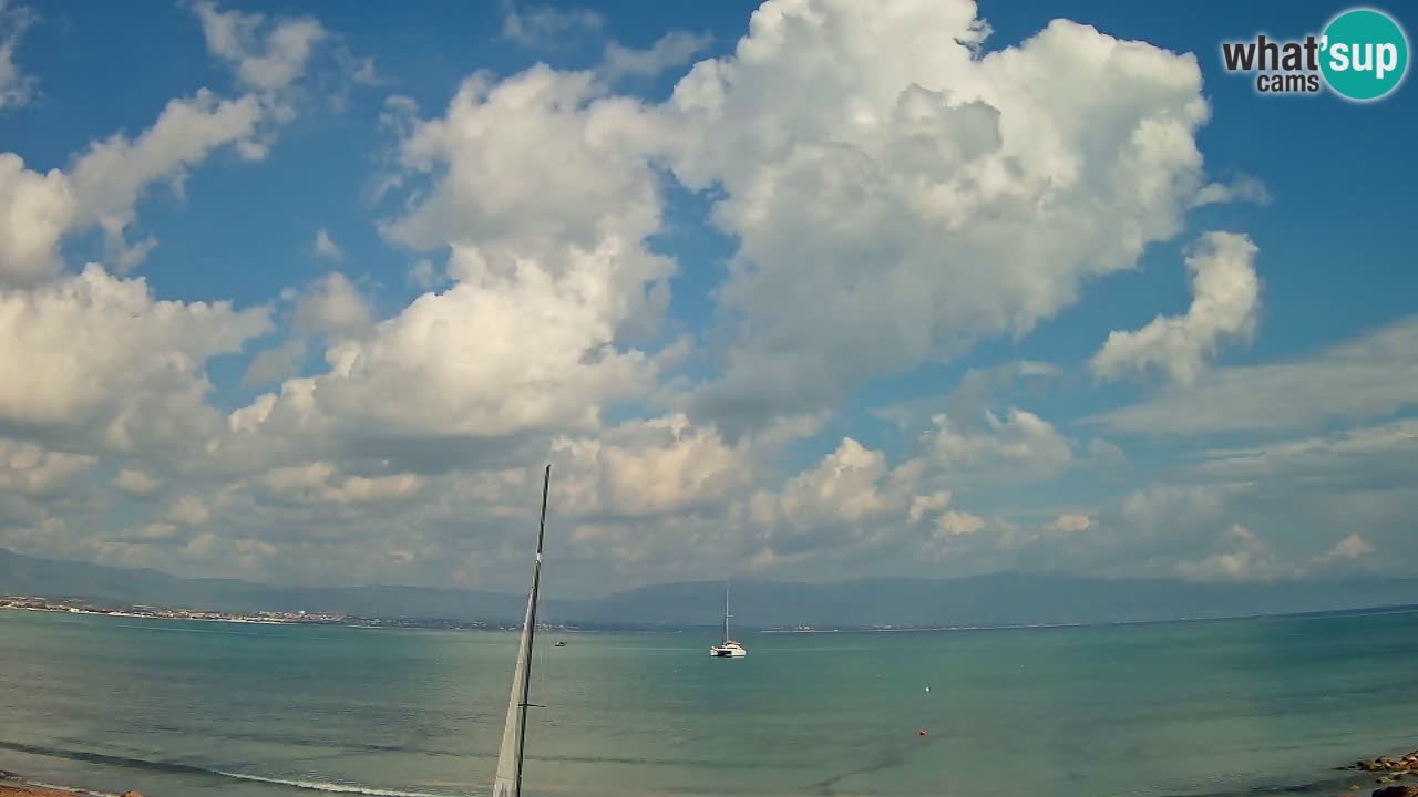 Webcam Cagliari Windsurf Club – Plage du Poetto en direct