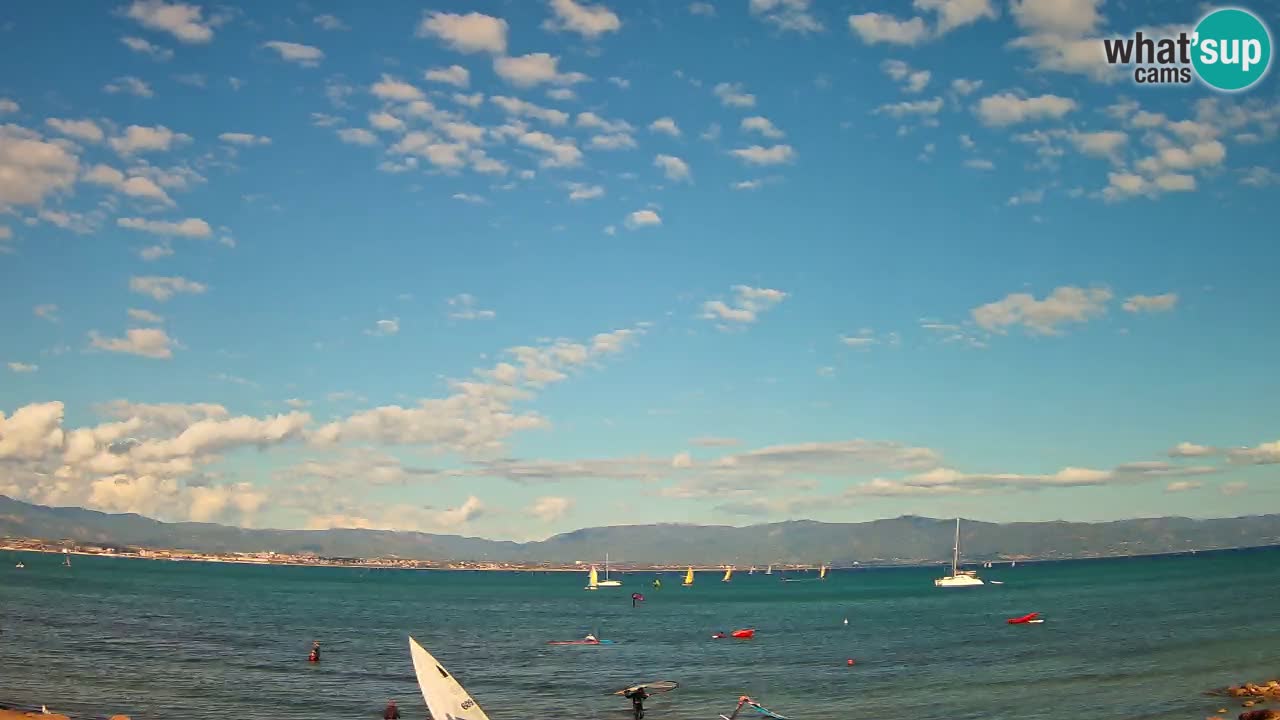 Webcam Cagliari Windsurf Club – Spiaggia del Poetto in diretta