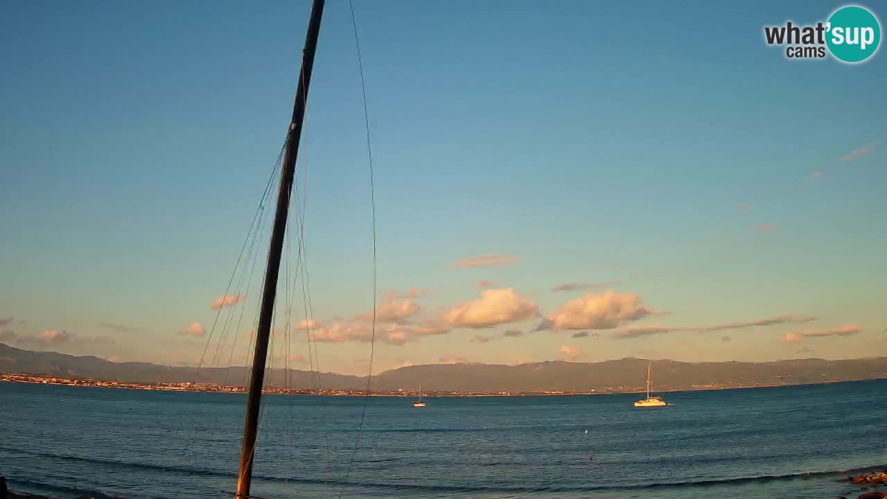 Webcam Cagliari Windsurf Club – Playa del Poetto en directo