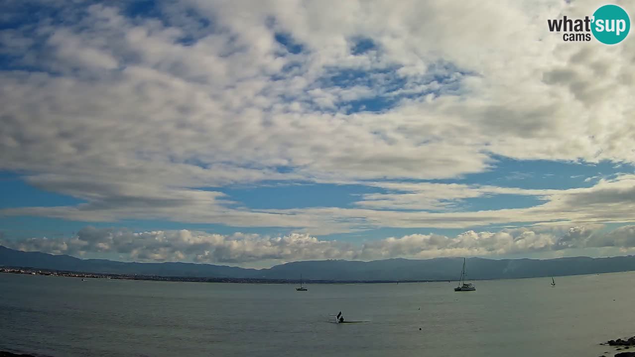 Web kamera Cagliari Windsurf Club – Poetto plaža uživo