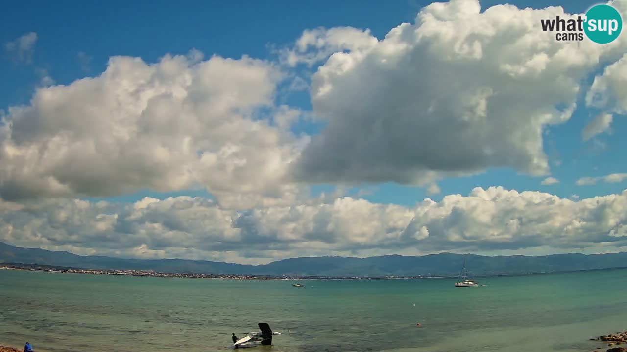 Webcam Cagliari Windsurf Club – Spiaggia del Poetto in diretta