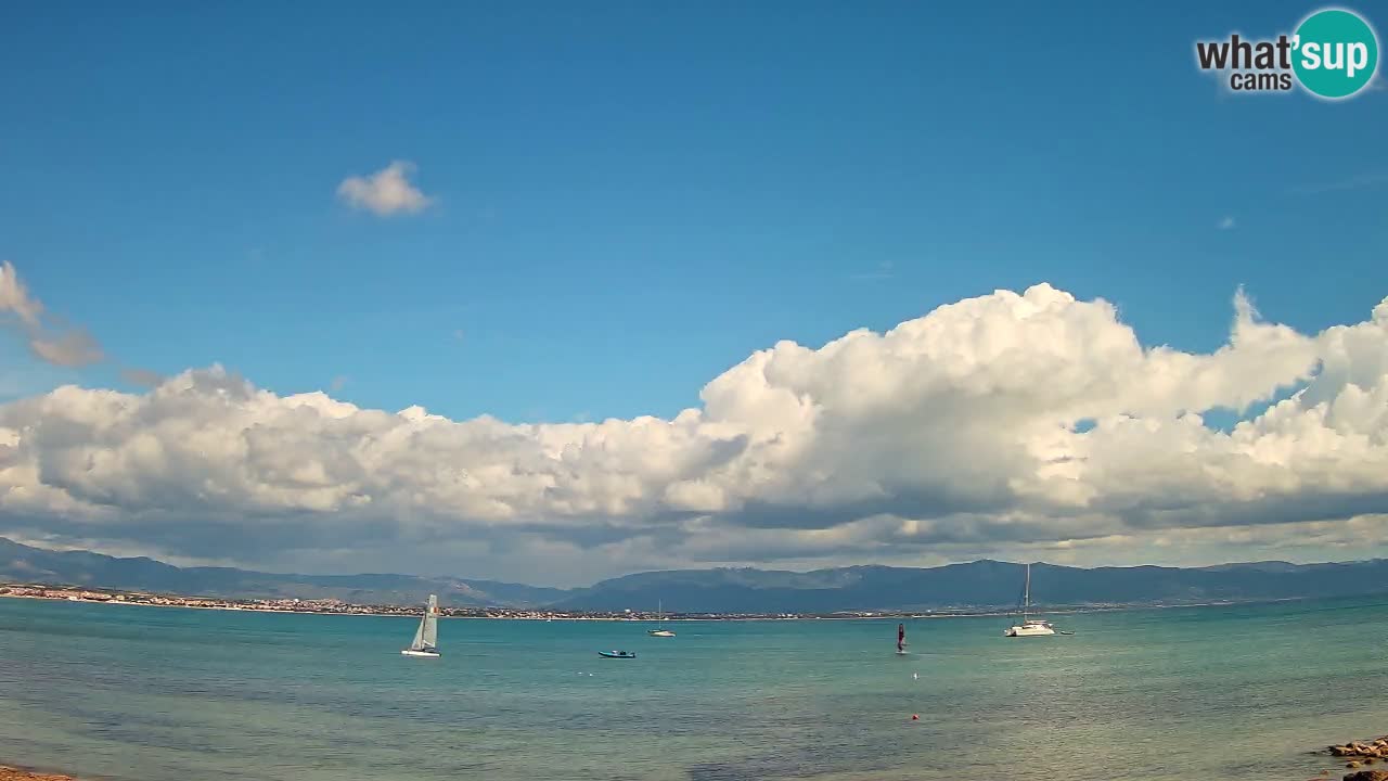 Web kamera Cagliari Windsurf Club – Poetto plaža uživo