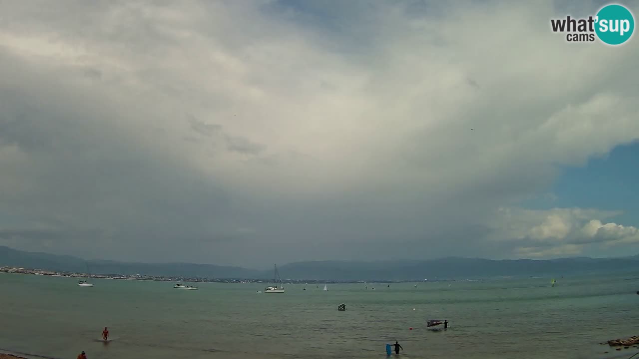 Web kamera Cagliari Windsurf Club – Poetto plaža uživo