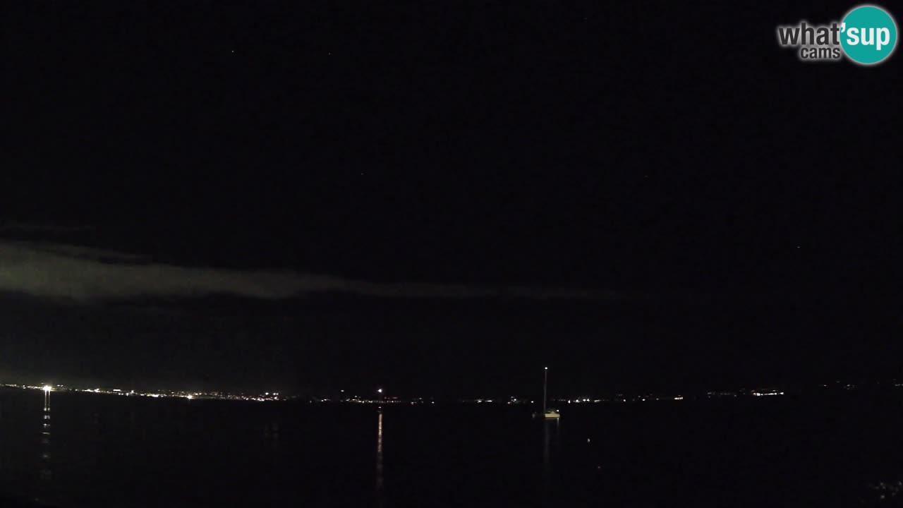 Spletna kamera Cagliari Windsurf Club – Pogled v živo s plaže Poetto