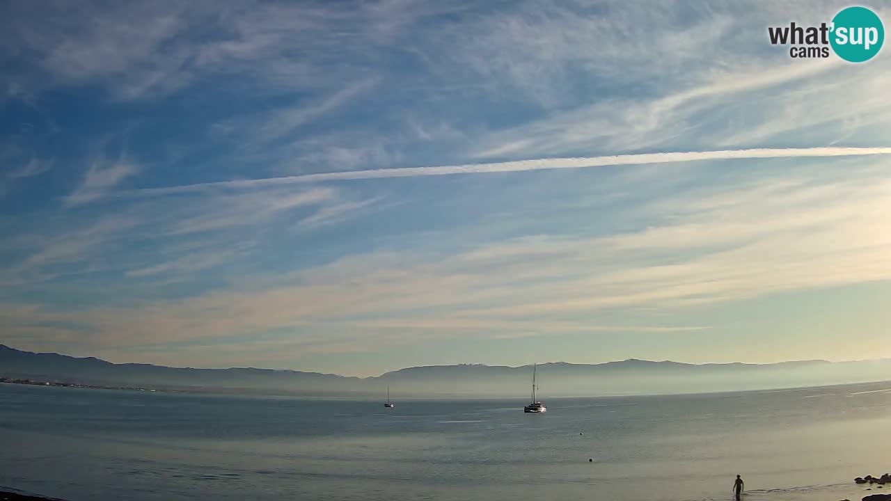 Web kamera Cagliari Windsurf Club – Poetto plaža uživo