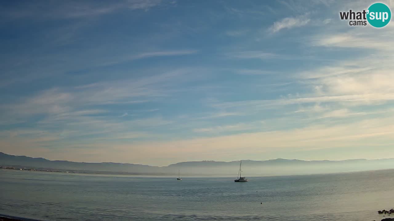 Web kamera Cagliari Windsurf Club – Poetto plaža uživo