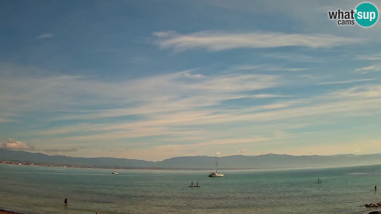Web kamera Cagliari Windsurf Club – Poetto plaža uživo