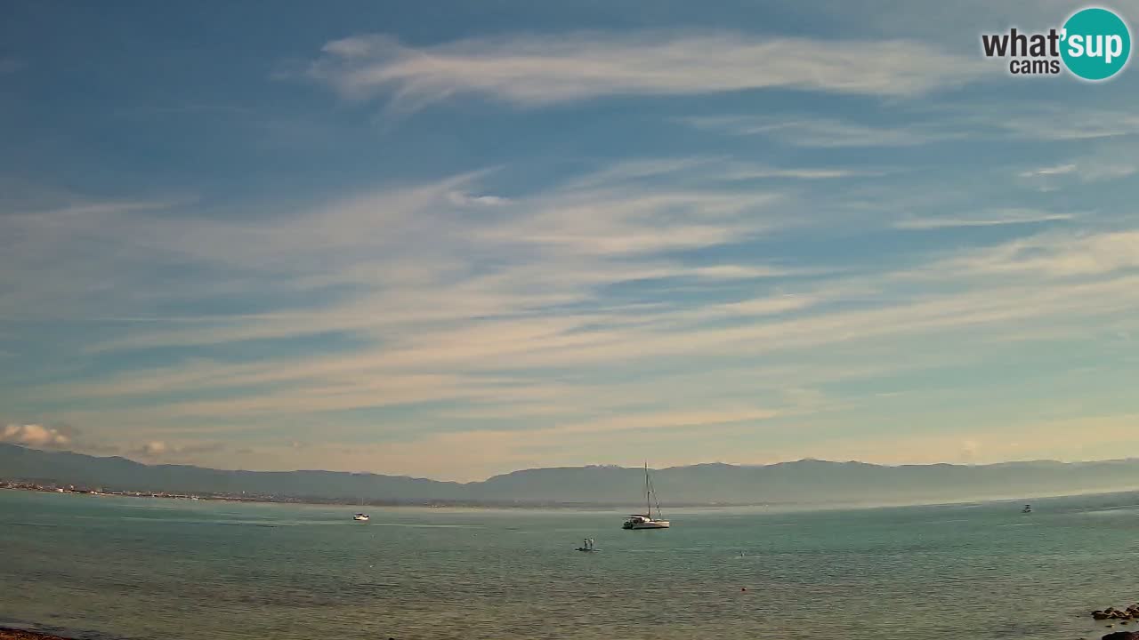 Webcam Cagliari Windsurf Club – Playa del Poetto en directo