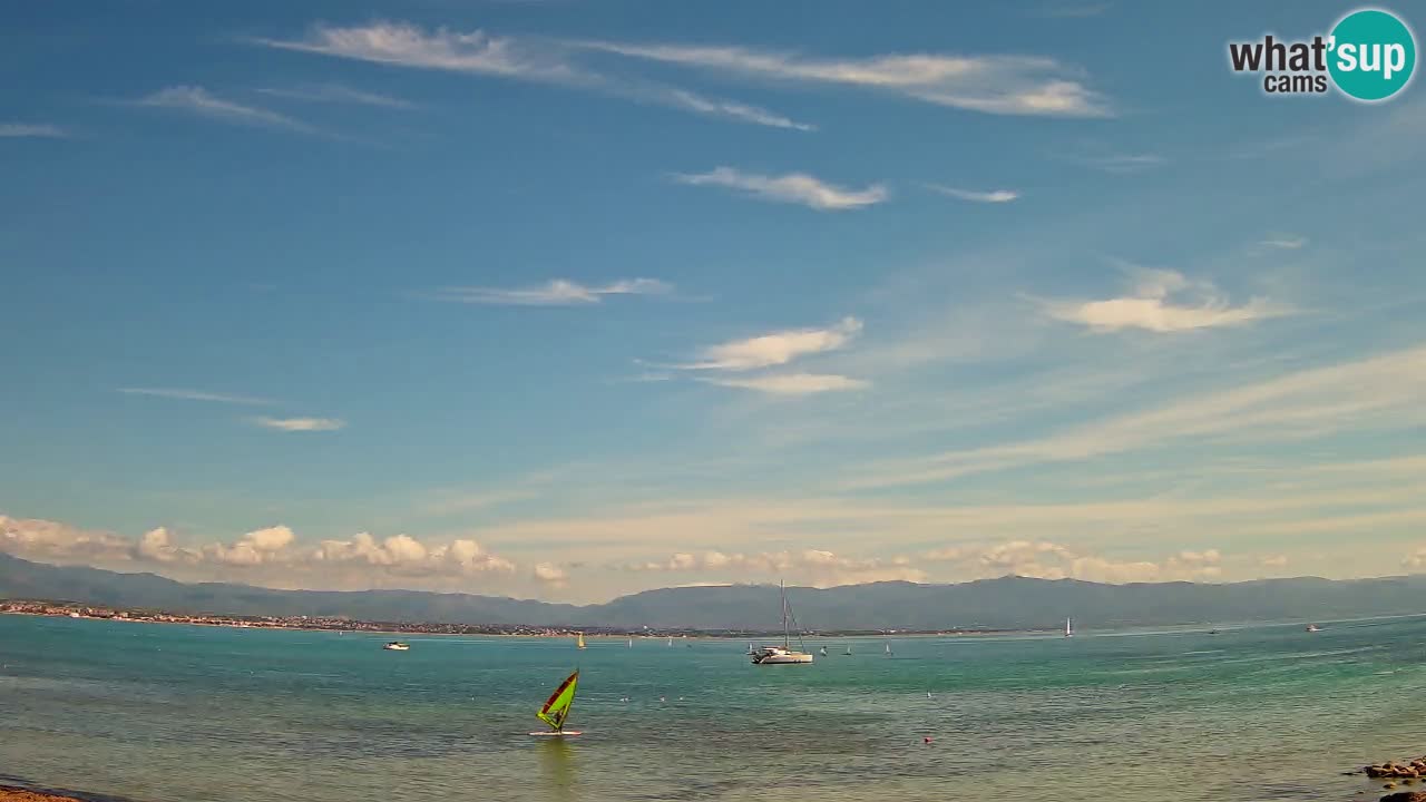 Webcam Cagliari Windsurf Club – Playa del Poetto en directo