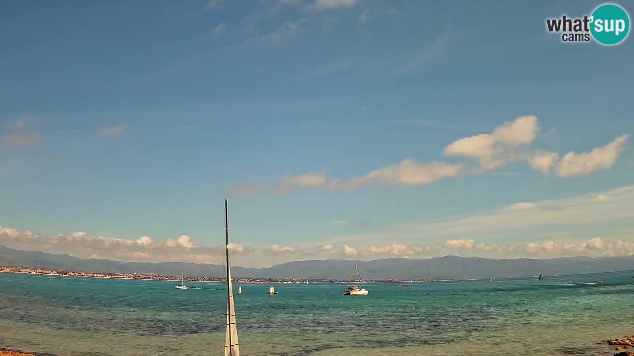 Webcam Cagliari Windsurf Club – Playa del Poetto en directo