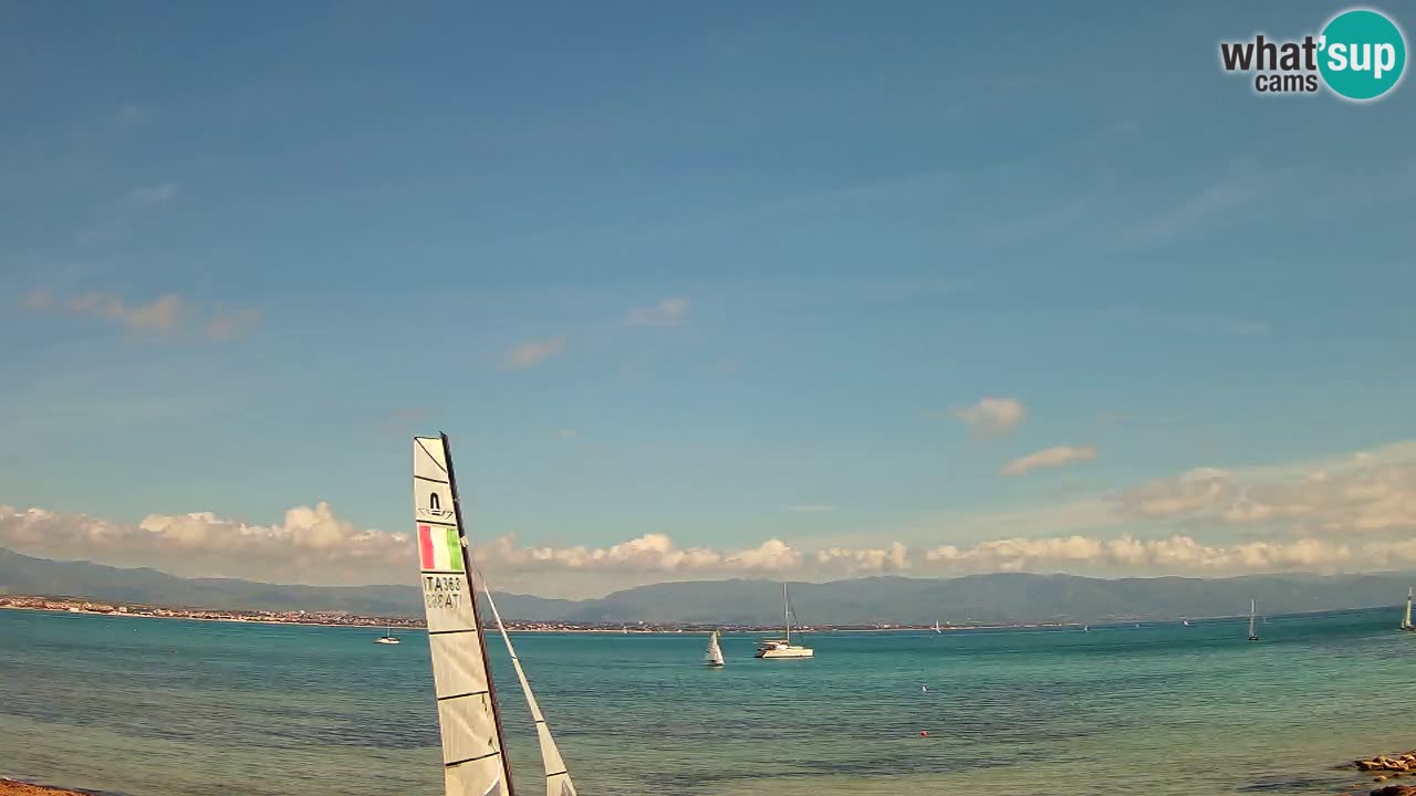Webcam Cagliari Windsurf Club – Playa del Poetto en directo