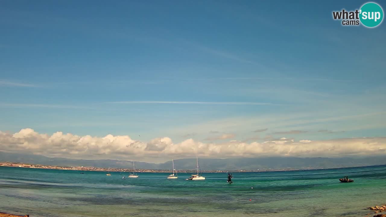Spletna kamera Cagliari Windsurf Club – Pogled v živo s plaže Poetto