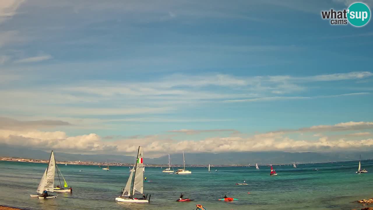 Webcam Cagliari Windsurf Club – Spiaggia del Poetto in diretta
