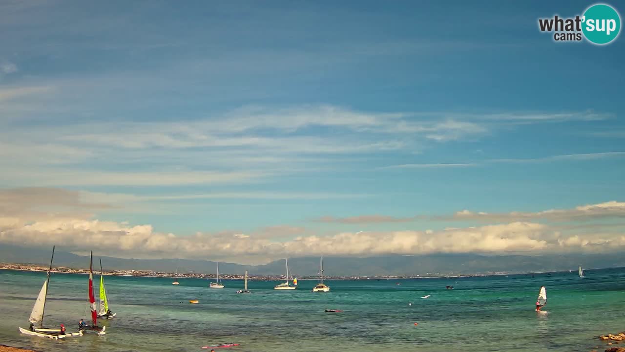 Webcam Cagliari Windsurf Club – Liveblick vom Poetto Strand