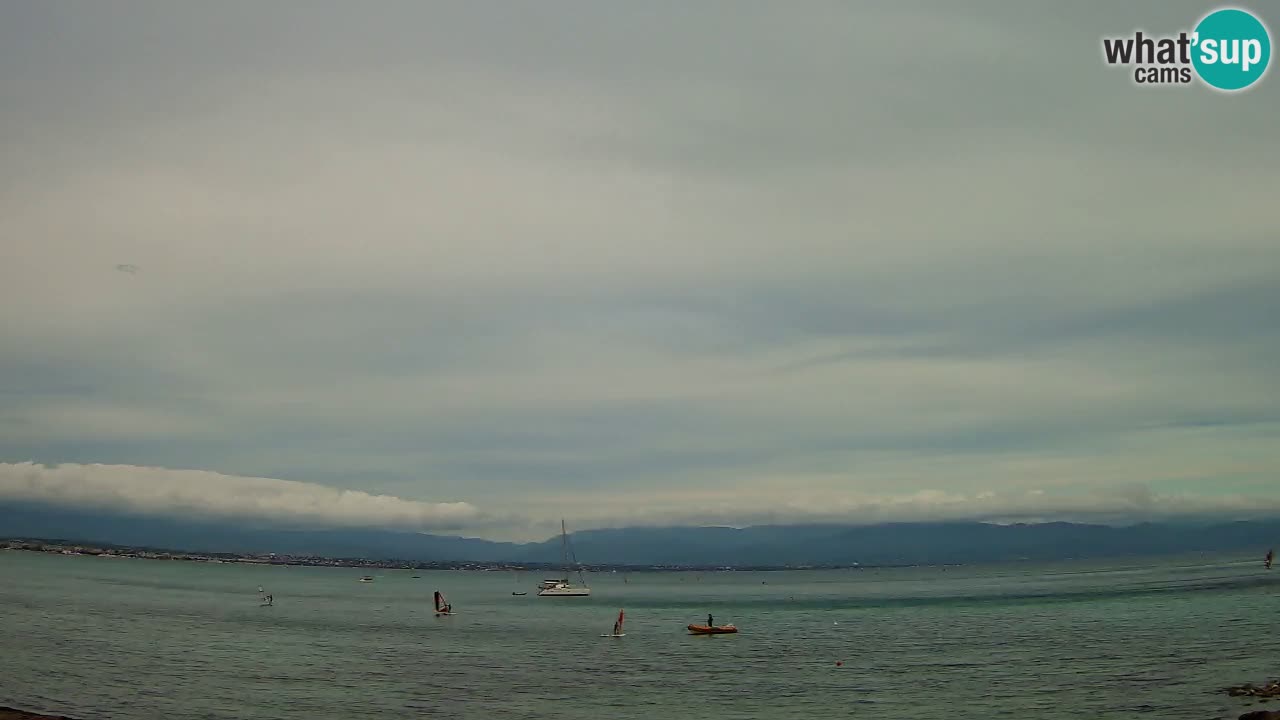 Webcam Cagliari Windsurf Club – Playa del Poetto en directo