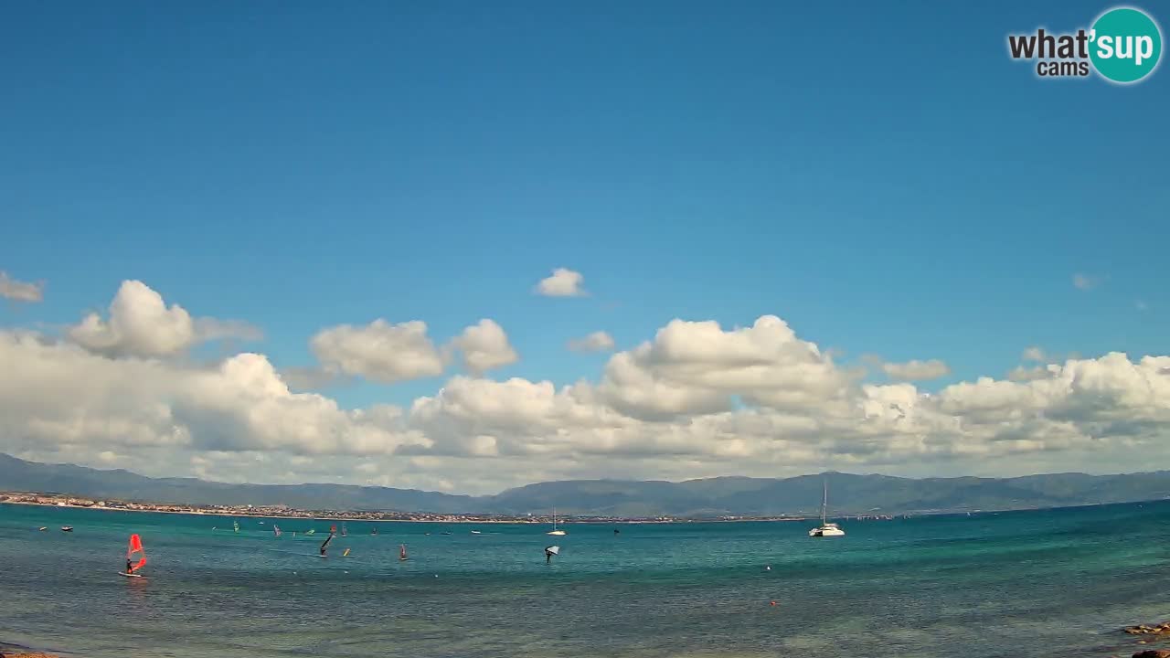 Web kamera Cagliari Windsurf Club – Poetto plaža uživo