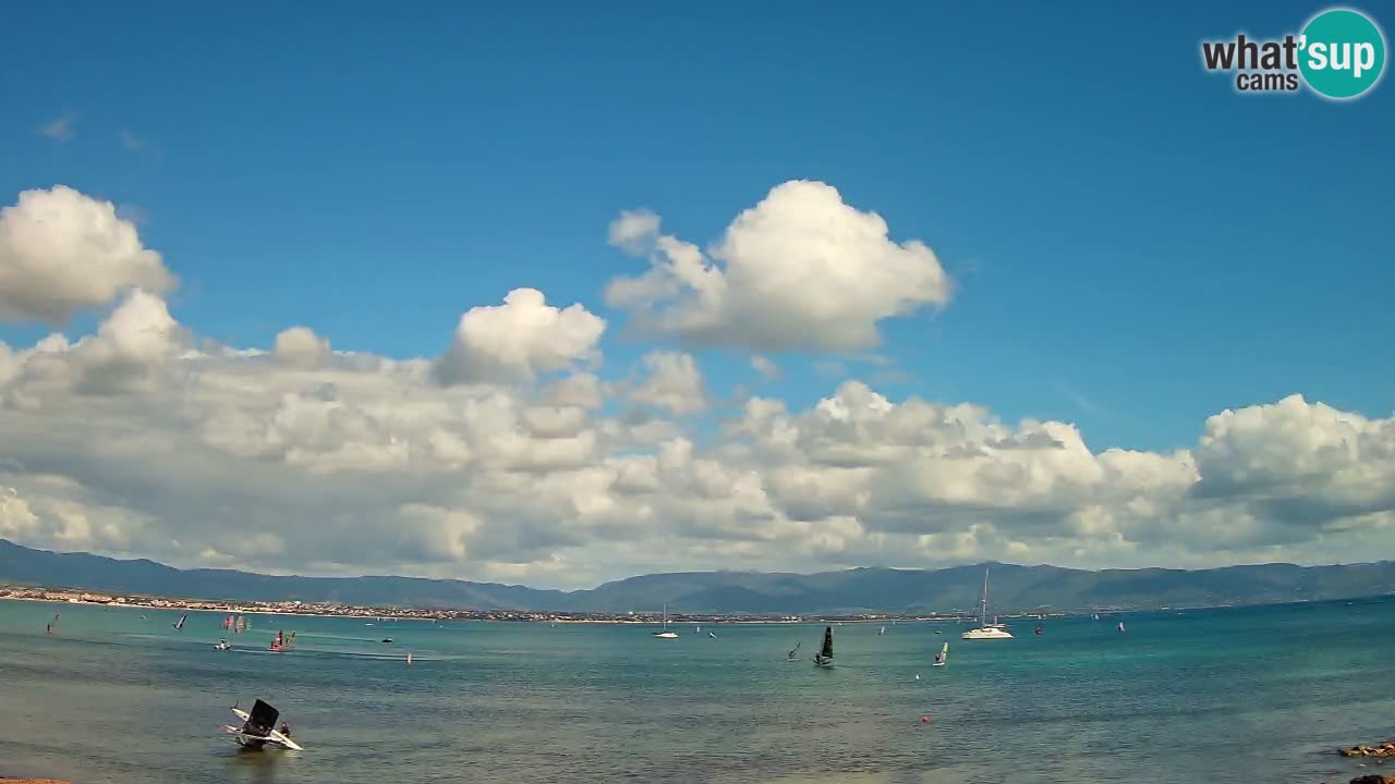 Web kamera Cagliari Windsurf Club – Poetto plaža uživo