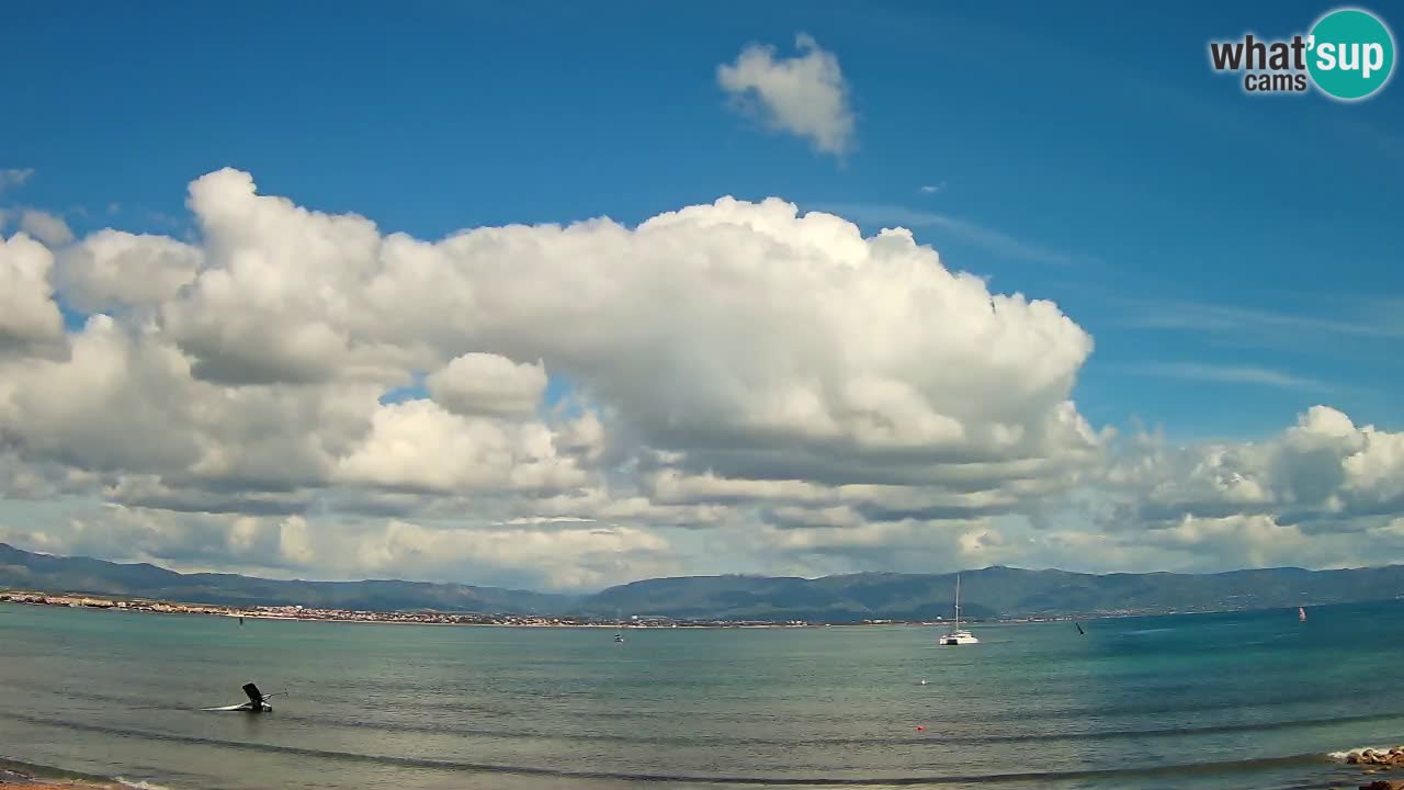 Web kamera Cagliari Windsurf Club – Poetto plaža uživo