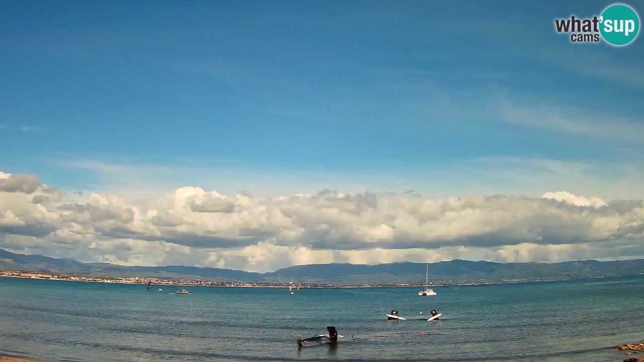 Webcam Cagliari Windsurf Club – Plage du Poetto en direct