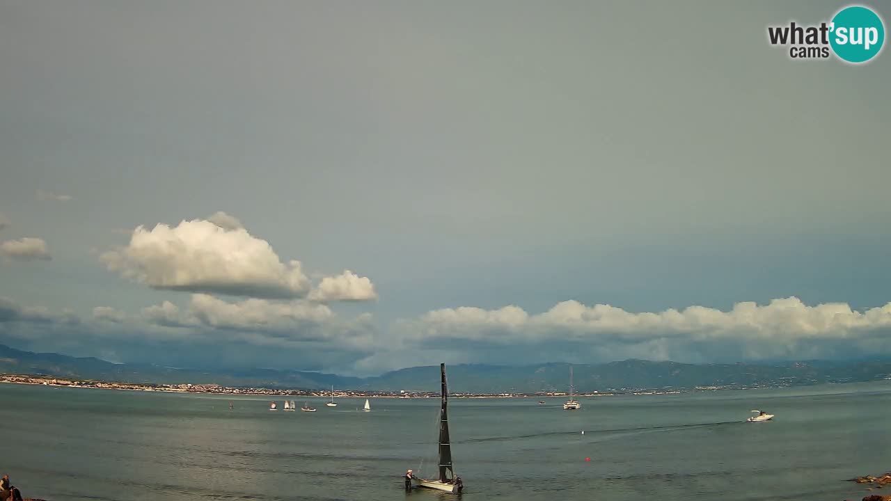 Webcam Cagliari Windsurf Club – Plage du Poetto en direct