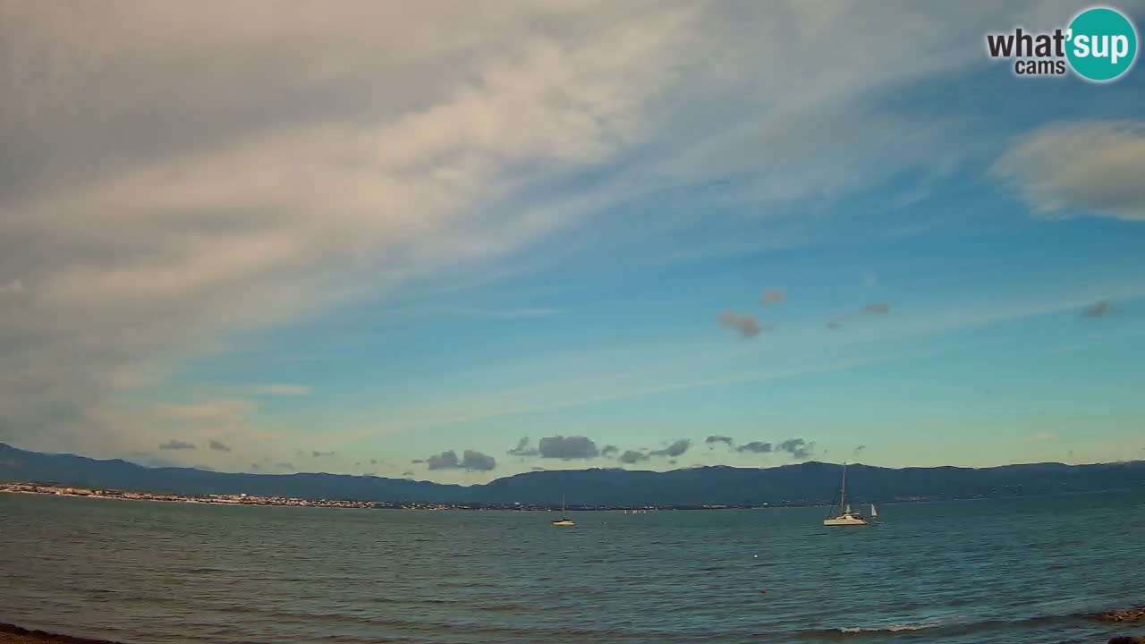 Web kamera Cagliari Windsurf Club – Poetto plaža uživo